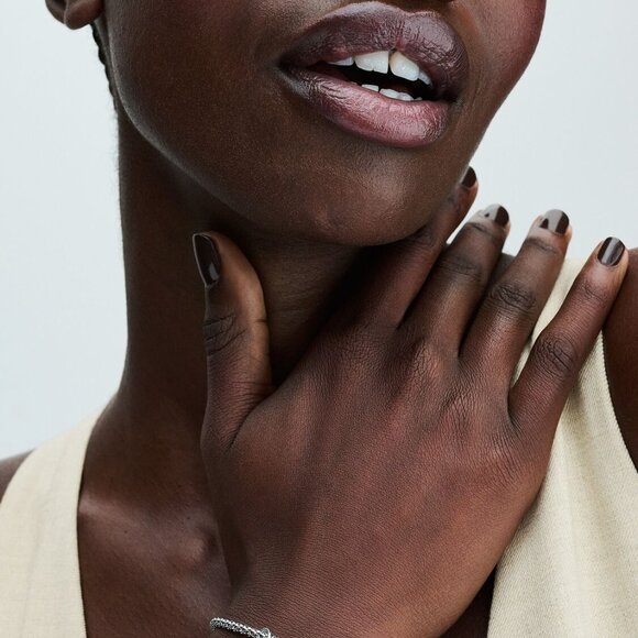 Pandora Sea Aqua Blue Eternity Circle Dangle Charm - Picture 5 of 6